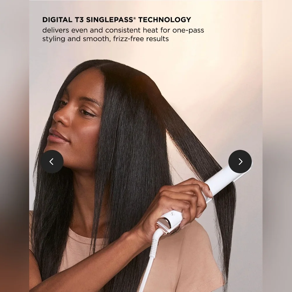 T3 White Singlepass Styleplus Hair Straightener Unused-Like New